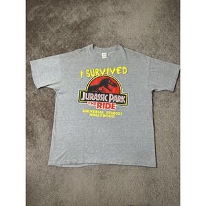 Vintage Tshitr 1996 Jurassic Park Dinosaur Universal Studios Hollywood Size XXL